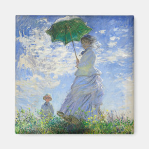 Woman with a Parasol, Madame Monet and Her Son Magnet