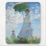 Woman with a Parasol, Madame Monet and Her Son Mouse Pad<br><div class="desc">Impressionist Landscape Painting by Claude Monet - Classic Masterpieces - Claude Monet's Impressionist Painting Series - Woman with a Parasol,  Madame Monet and Her Son</div>