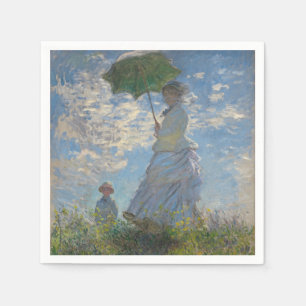 Woman with a Parasol - Madame Monet and Her Son Napkin
