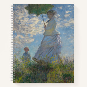 Woman with a Parasol - Madame Monet and Her Son Notebook