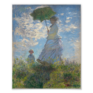 Woman with a Parasol - Madame Monet and Her Son Photo Print
