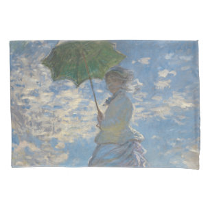Woman with a Parasol - Madame Monet and Her Son Pillowcase
