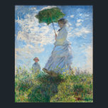 Woman with a Parasol, Madame Monet and Her Son Poster<br><div class="desc">Impressionist Landscape Painting by Claude Monet - Classic Masterpieces - Claude Monet's Impressionist Painting Series - Woman with a Parasol,  Madame Monet and Her Son</div>