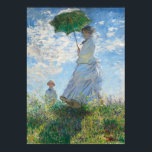 Woman with a Parasol, Madame Monet and Her Son Poster<br><div class="desc">Impressionist Landscape Painting by Claude Monet - Classic Masterpieces - Claude Monet's Impressionist Painting Series - Woman with a Parasol,  Madame Monet and Her Son</div>