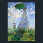 Woman with a Parasol, Madame Monet and Her Son Poster<br><div class="desc">Woman with a Parasol,  Madame Monet and Her Son by Claude Monet Vintage Fine Art</div>