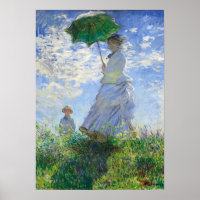 Woman with a Parasol, Madame Monet and Her Son