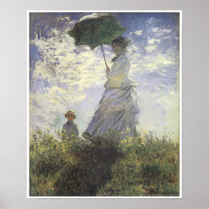 Woman With A Parasol - Madame Monet & Her Son Poster