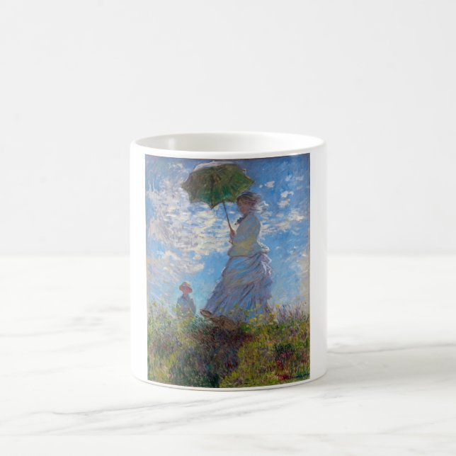 Woman with a Parasol, Monet Coffee Mug (Center)