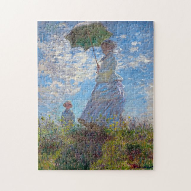 Woman with a Parasol, Monet Jigsaw Puzzle (Vertical)
