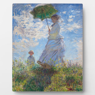 Woman with a Parasol   Monet   Plaque