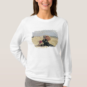 Woman with a Parasol on the Beach, 1880 T-Shirt