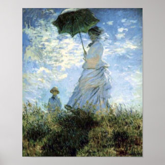Woman with a Parasol Poster