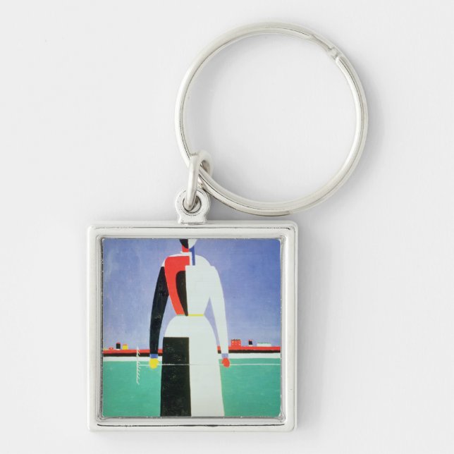 Woman with a Rake, c.1928-32 Key Ring (Front)