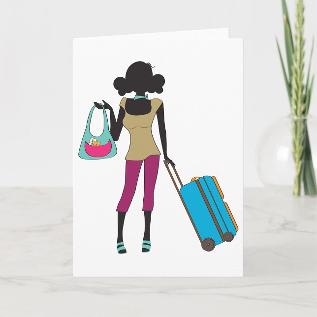 Woman With A Suitcase Card (Creator Uploaded)