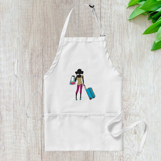 Woman With A Suitcase Standard Apron (Creator Uploaded)