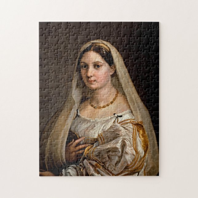 Woman with a veil La Donna Velata Raphael Santi Jigsaw Puzzle (Vertical)