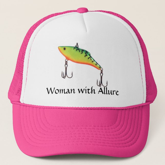 Woman with Allure Sports Fishing Cap (Front)