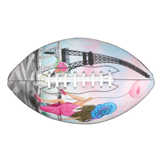 Woman with Balloon In Paris Football Eiffel Tower (Front)