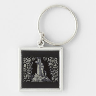 Woman with Child and Cross The Sanctuary of Love Key Ring