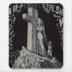 Woman with Child and Cross The Sanctuary of Love Mouse Pad
