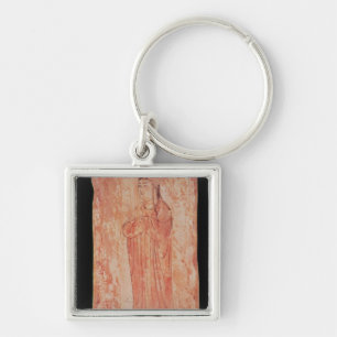 Woman with chinese features in Nestorian Key Ring
