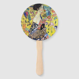 Woman with Fan by Gustav Klimt 