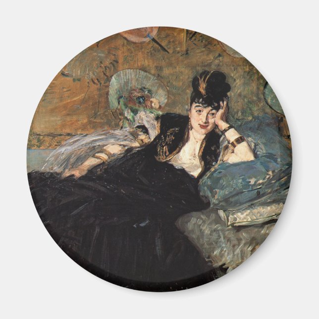 Woman with Fans Magnet (Front)