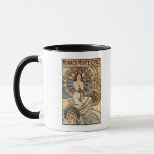 Woman with Feathers - PLM Railway Travel Poster Mug