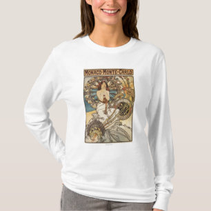 Woman with Feathers - PLM Railway Travel Poster T-Shirt