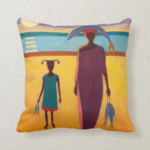 Woman with Fish Cushion