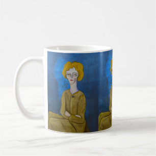 "Woman with folded arms" Coffee Mug