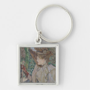 Woman with Gloves, 1891 Key Ring