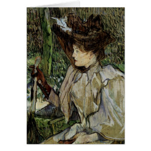 Woman with Gloves by Toulouse-Lautrec