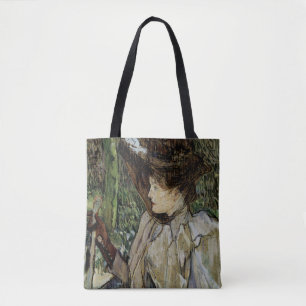 Woman with Gloves by Toulouse-Lautrec Tote Bag