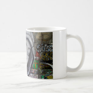 Woman With Grey Hood Coffee Mug