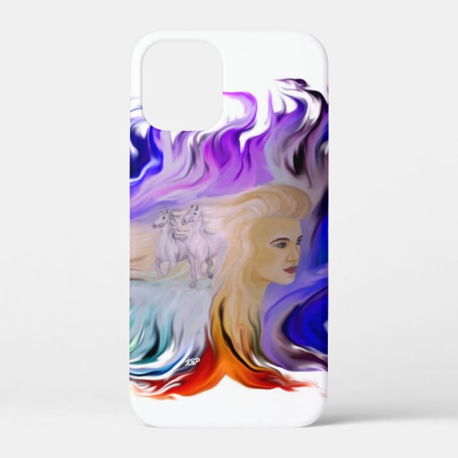 Woman with Horse Case-Mate iPhone Case (Back)