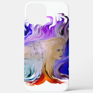 Woman with Horse iPhone 12 Pro Max Case