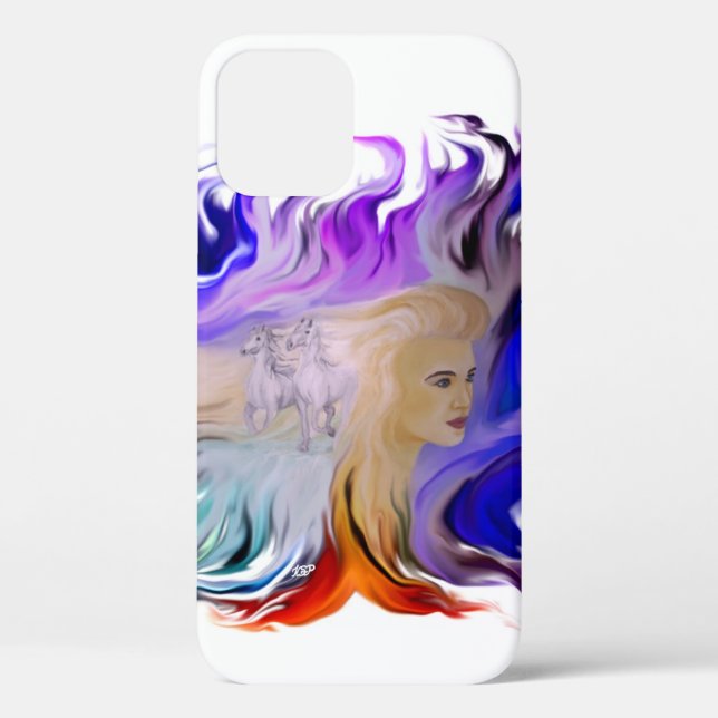 Woman with Horse Case-Mate iPhone Case (Back)