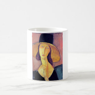 Woman with Large Hat, Modigliani Coffee Mug