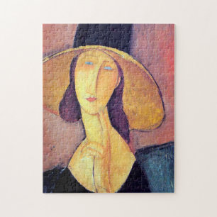 Woman with Large Hat, Modigliani Jigsaw Puzzle