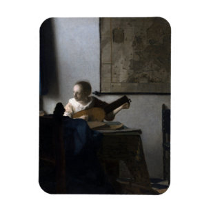 Woman with Lute Johannes Vermeer Magnet