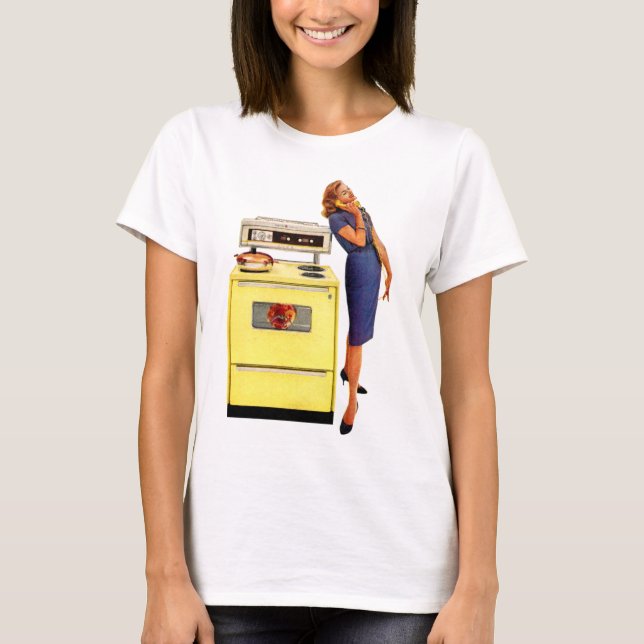 Woman with Oven 1960 T-Shirt (Front)