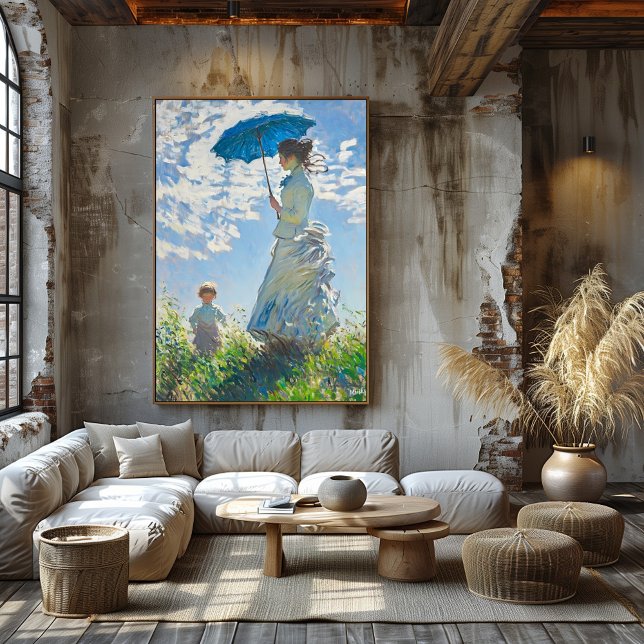 Woman with Parasol and Child – Impressionist Art Poster (Creator Uploaded)