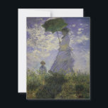 Woman with Parasol by Claude Monet, Vintage Art<br><div class="desc">The Stroll, Camille Monet and Her Son Jean (Woman with a Parasol) (1875) by Claude Monet is a vintage impressionist fine art family portrait painting. A mother taking a walk with her young child in a field or spring meadow. She is holding a sun umbrella and wearing a beautiful dress...</div>