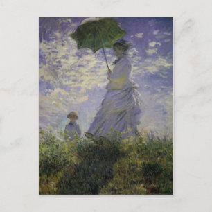 Woman With Parasol Claude Monet Mother's Day Card
