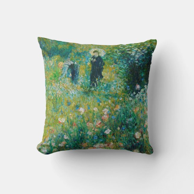 Woman with Parasol, Garden, Renoir Cushion (Front)