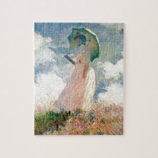 Woman with Parasol Promenade Monet Jigsaw Puzzle
