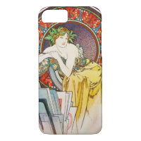 Woman with Poppy, Mucha