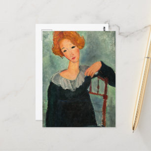 Woman with Red Hair by Amedeo Modigliani Postcard