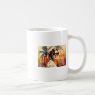 Woman With Sungles Coffee Mug